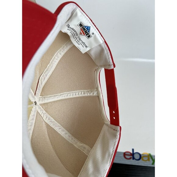 Vintage Case Tractor Insulated Trucker Snapback Hat 80s Farm Winner - Picture 10 of 10